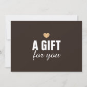 暗エレガント色のフェイク金ゴールドハート (正面)