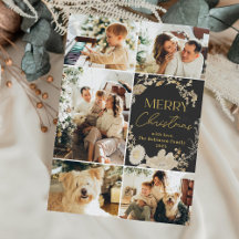 暗エレガント色の白い金ゴールドフローラ写真クリスマス