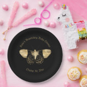 暗エレガント色ビクトリアンゴシック風の赤ちゃんシャワー ペーパープレート (パーティー)