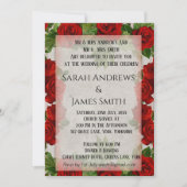 暗エレガント色フローラ結婚式招待状 招待状 (正面)