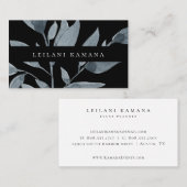 暗エレガント色植物学 名刺 (正面/裏面)