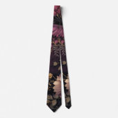 暗エレガント色花 ネクタイ (正面)