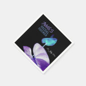 暗エレガント色、ブライダルシャワー紙ナプキン スタンダードカクテルナプキン (角)