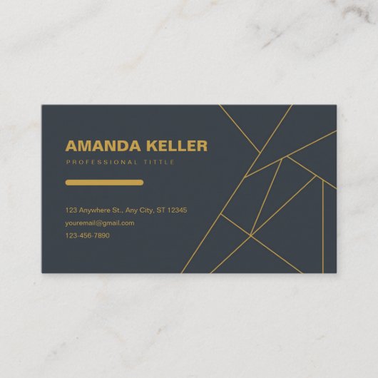 暗エレガント色 名刺 (正面)