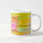 暗エレガント芸術的冬の夜のハッ絵画ト ジャンボコーヒーマグカップ (右)