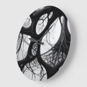 暗オーガニックい複雑な時計 ラージ壁時計 (傾斜)