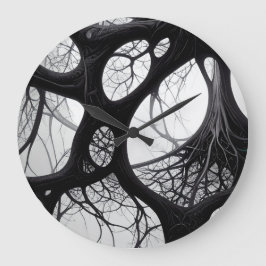 暗オーガニックい複雑な時計 ラージ壁時計