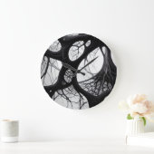 暗オーガニックい複雑な時計 ラージ壁時計 (ホーム)