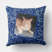 暗カスタマイズ色の猫ペット クッション (裏面)