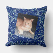 暗カスタマイズ色の猫ペット クッション (正面)