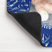 暗カスタマイズ色の猫ペット マウスパッド (コーナー)