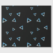 暗カッコいい号通貨符号パターン ラッピングペーパー (フラット)