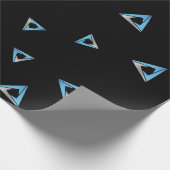 暗カッコいい号通貨符号パターン ラッピングペーパー (角)