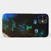 暗カラフルい猫の中で輝不気味く Case-Mate iPhoneケース (裏面(横))