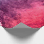 暗カラフルい背中に紫と青の煙が雲 ラッピングペーパー (角)