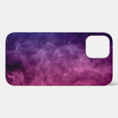 暗カラフルい背中の紫と青の煙雲 Case-Mate iPhoneケース (裏面 (横))