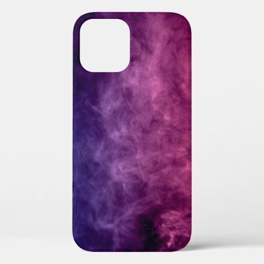 暗カラフルい背中の紫と青の煙雲 Case-Mate iPhoneケース (裏面)