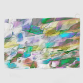 暗カラフル色、不透明、悪魔の戦い ゴルフタオル (横)