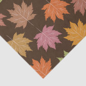 暗カラフル茶の秋のメ葉ジの 薄葉紙 (詳細)