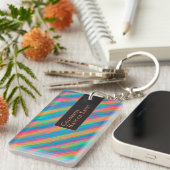 暗カラフル闇に落ちる光 キーホルダー (正面右)