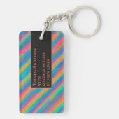 暗カラフル闇に落ちる光 キーホルダー (裏面)