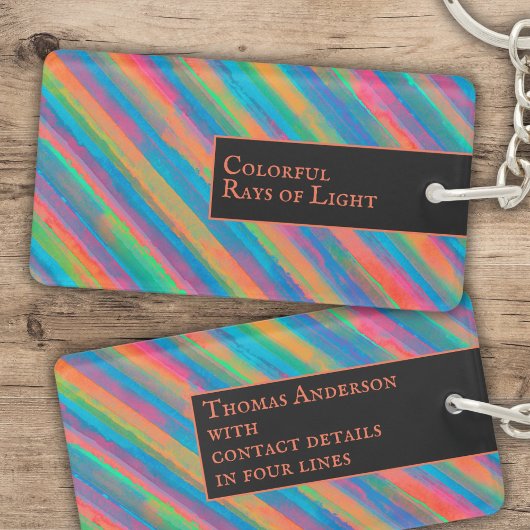 暗カラフル闇に落ちる光 キーホルダー