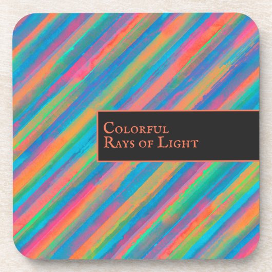 暗カラフル闇に落ちる光 コースター (正面)