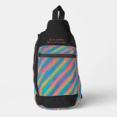 暗カラフル闇に落ちる光 スリングバッグ (正面)