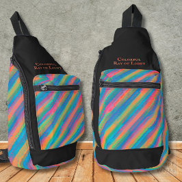 暗カラフル闇に落ちる光 スリングバッグ