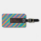 暗カラフル闇に落ちる光 ラゲッジタグ (正面横)