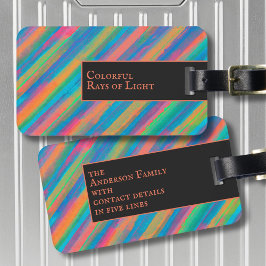 暗カラフル闇に落ちる光 ラゲッジタグ