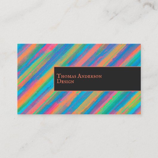 暗カラフル闇に落ちる光 名刺 (正面)