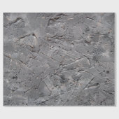 暗グランジいテクスチャの背景、ひび割れた石の壁 ラッピングペーパー (フラット)