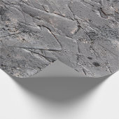 暗グランジいテクスチャの背景、ひび割れた石の壁 ラッピングペーパー (角)