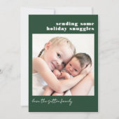 暗シンプル緑と保護具が数個送り込み シーズンカード (正面)