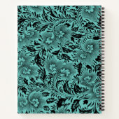 暗パーソナライズされたいムーディフローラ詩 ノートブック (裏面)