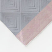 暗パーソナライズされた色と風化したストライプ フリースブランケット (角)