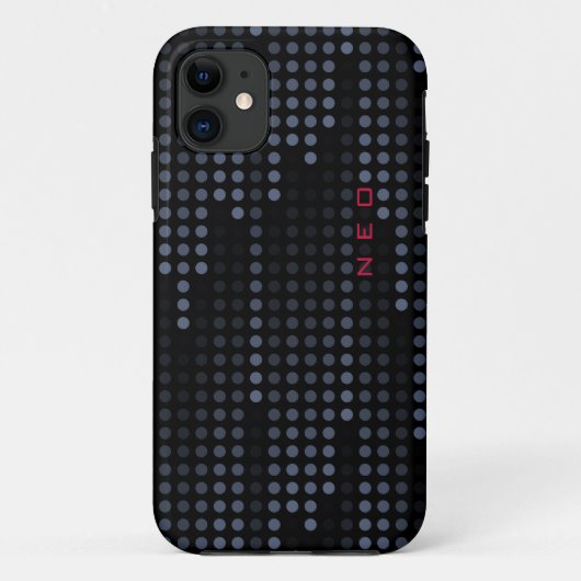 暗パーソナライズされた色水玉模様マトリパターン（の模様が）ある Case-Mate iPhoneケース (裏面)