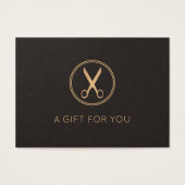 暗ミニマルエレガントフェイク金ゴールド円シザー (正面)