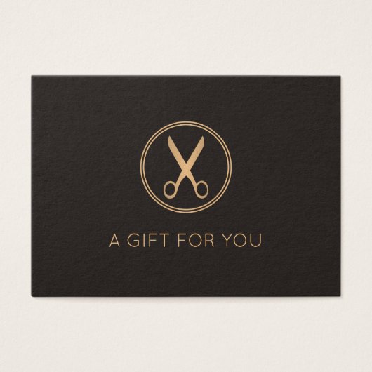 暗ミニマルエレガントフェイク金ゴールド円シザー (正面)