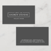 暗ミニマル色 名刺 (正面/裏面)