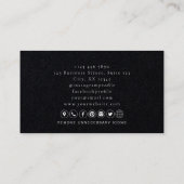 暗モダンイニシャル 名刺 (裏面)