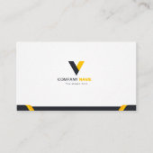 暗モダンエレガント企業の色 名刺 (正面)