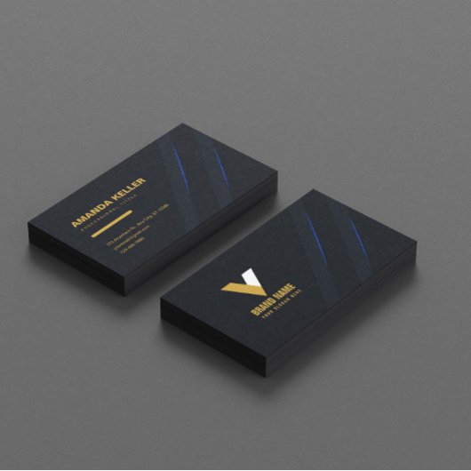 暗モダンエレガント 名刺