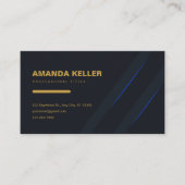 暗モダンエレガント 名刺 (正面)