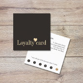 暗モダンフェイクエレガント金ゴールドハート美しいロイヤリティ ロイヤリティカード