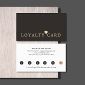 暗モダンフェイクエレガント金ゴールドハート美しいロイヤリティ ロイヤリティカード