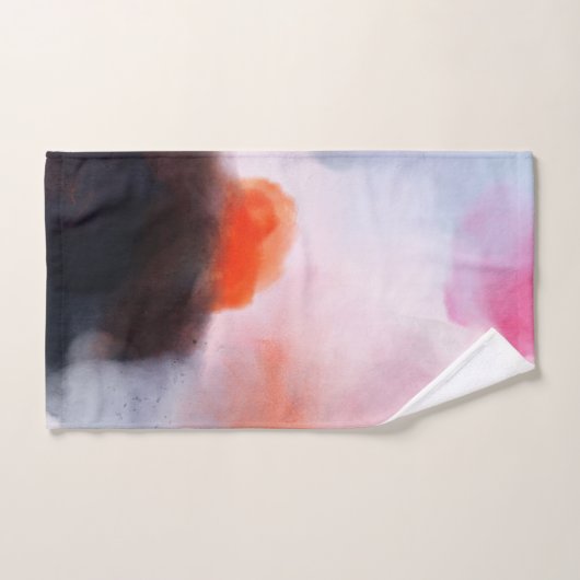 暗モダン水色抽象芸術 バスタオルセット (ハンドタオル)