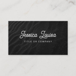 暗モダン砂QRコード 名刺