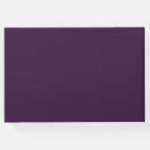 暗モダン紫金ゴールドグリッタースクリプト ゲストブック (裏面)